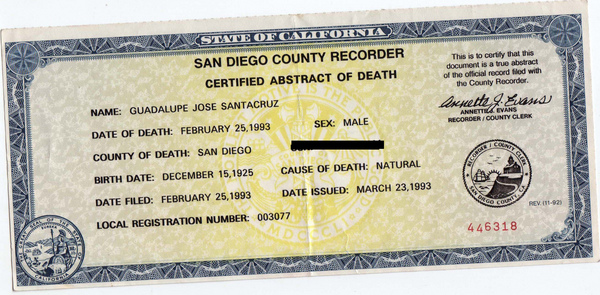 Santacruz, Melitona, 1993, Death Certificatecopy.jpg
